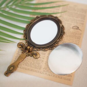 Large Victorian Mirror with Aluminum Frame