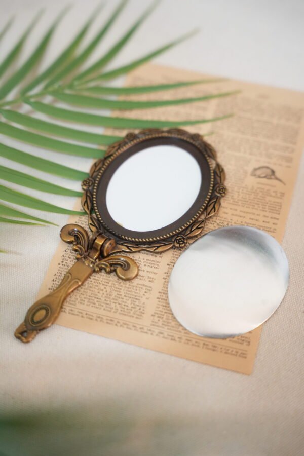 Large Victorian Mirror with Aluminum Frame