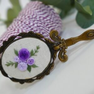 Long Mirror – Floral Embroidery - Design 1