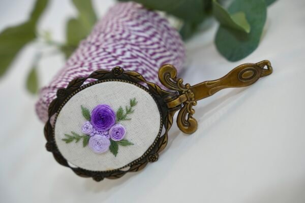 Long Mirror – Floral Embroidery - Design 1