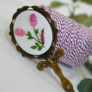 Long Mirror – Floral Embroidery - Design 3