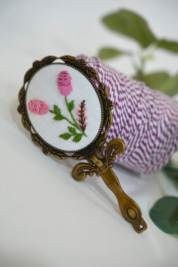 Long Mirror – Floral Embroidery - Design 3