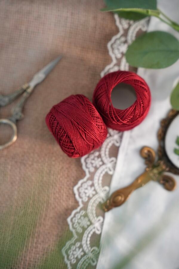 Cotton Perlé Thread (Red)