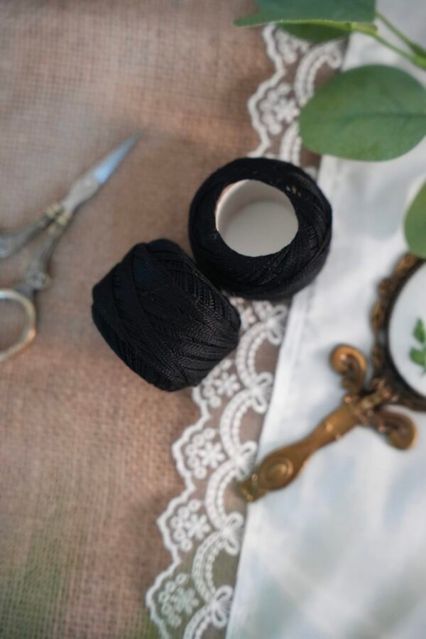 Cotton Perlé Thread (Black)