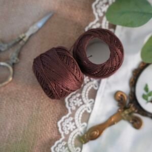 Cotton Perlé Thread (Brown)