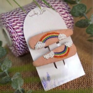 Embroidered Buckle - Rainbow Style