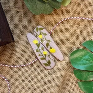 Embroidered Buckle - Yellow Flower Style